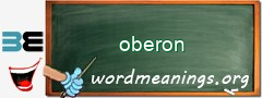 WordMeaning blackboard for oberon
